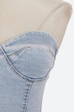 Y2K Denim Top & Pants Two Piece Set - Retro Style 90s Fashion Outfit