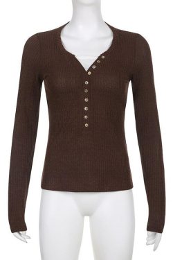Y2K Fairy Grunge Button Front Top - Retro 90s Style for Trendy Y2K Outfits