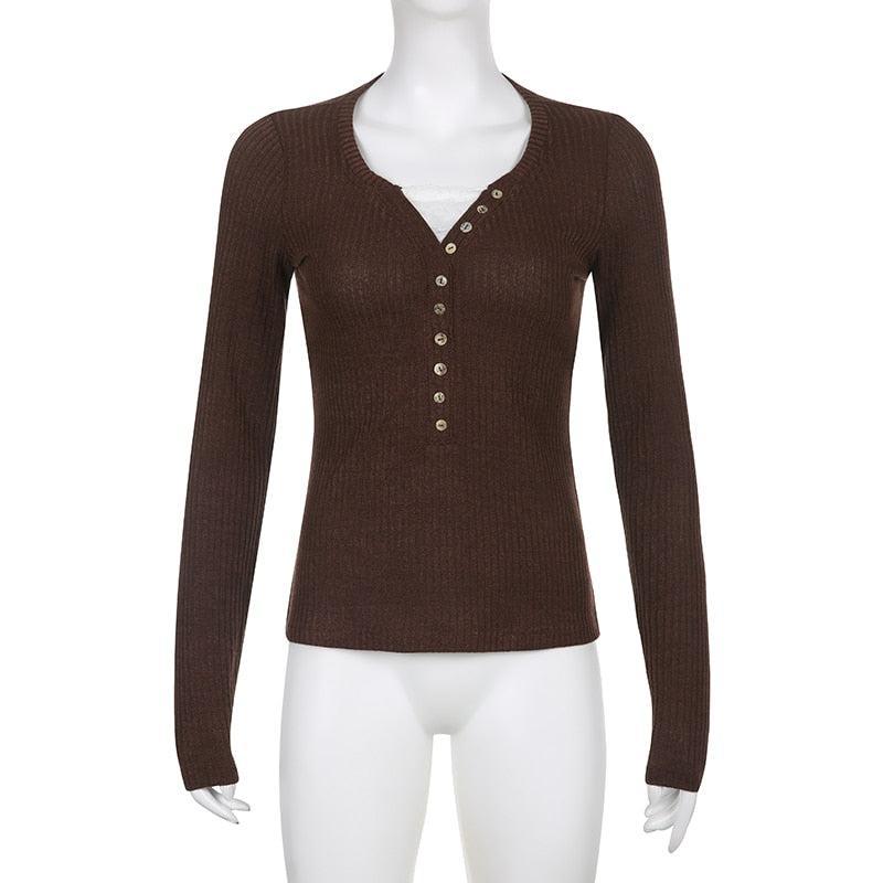Y2K Fairy Grunge Button Front Top - Retro 90s Style for Trendy Y2K Outfits