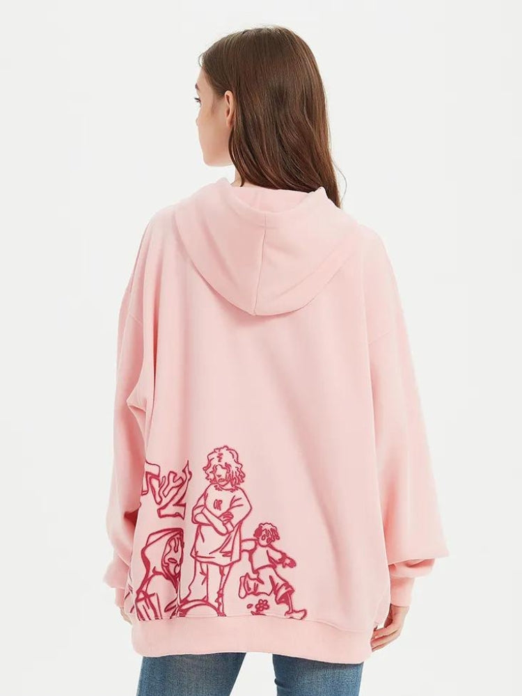 Y2K Graphic Printed Hoodie - Retro Style, 90s Fashion, Grunge Vibes