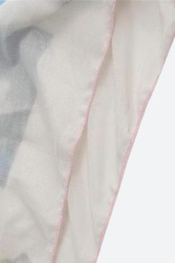 Y2K Grunge Cloud Monster Mesh Top - Retro 90s Fashion Statement