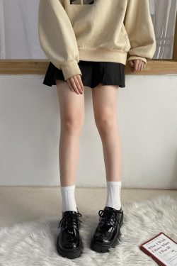 Y2K Grunge Dark Academia Platform Shoes - Retro 90s Fashion Statement