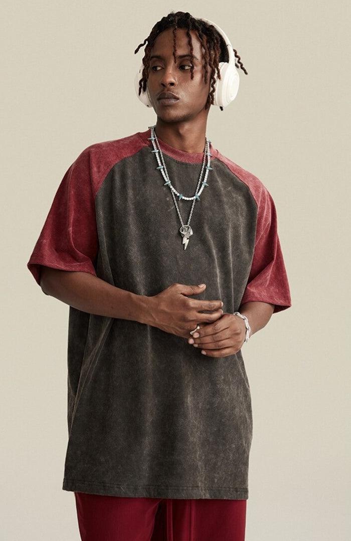 Y2K Retro Casual Raglan Tee - Perfect for 90s and Grunge Outfits