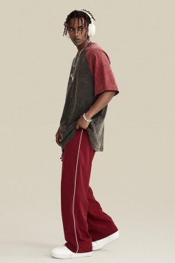 Y2K Retro Casual Raglan Tee - Perfect for 90s and Grunge Outfits