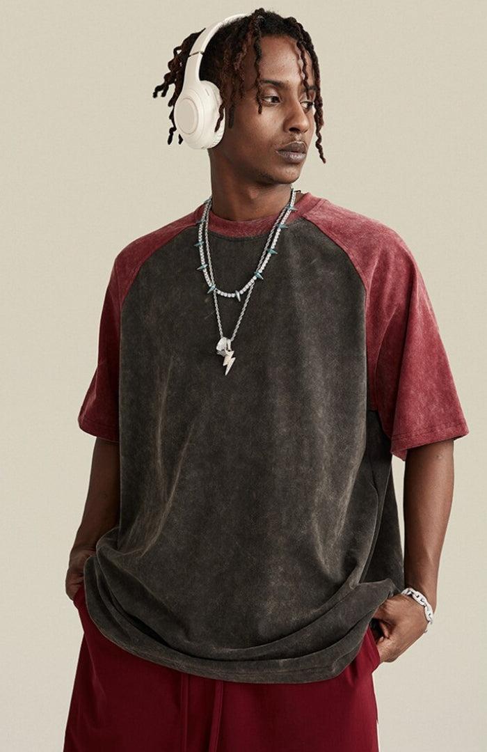 Y2K Retro Casual Raglan Tee - Perfect for 90s and Grunge Outfits