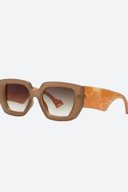 Y2K Retro Casualcore Oversized Square Sunglasses - Perfect for 90s and Grunge Outfits