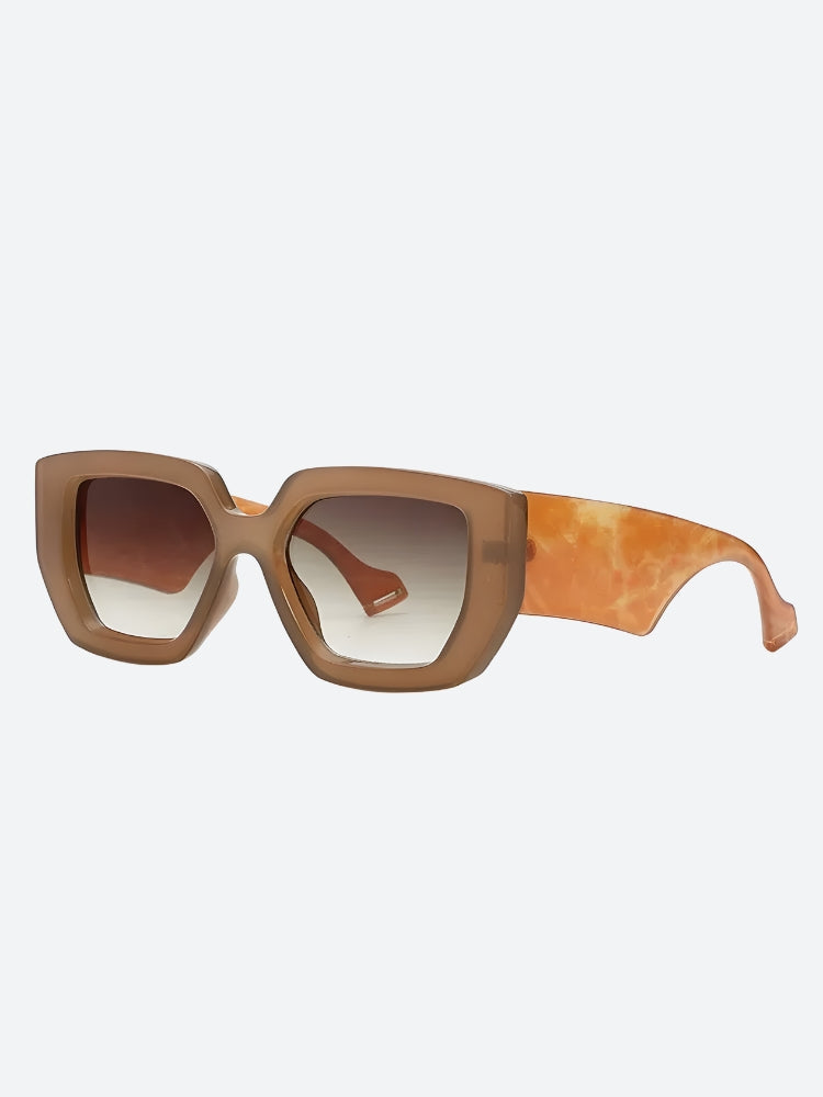 Y2K Retro Casualcore Oversized Square Sunglasses - Perfect for 90s and Grunge Outfits
