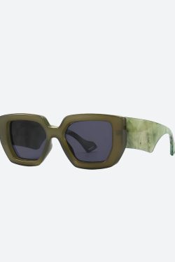 Y2K Retro Casualcore Oversized Square Sunglasses - Perfect for 90s and Grunge Outfits