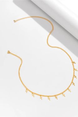 Y2K Retro Cross Belly Chain - Perfect for 90s and Y2K Summer Outfits