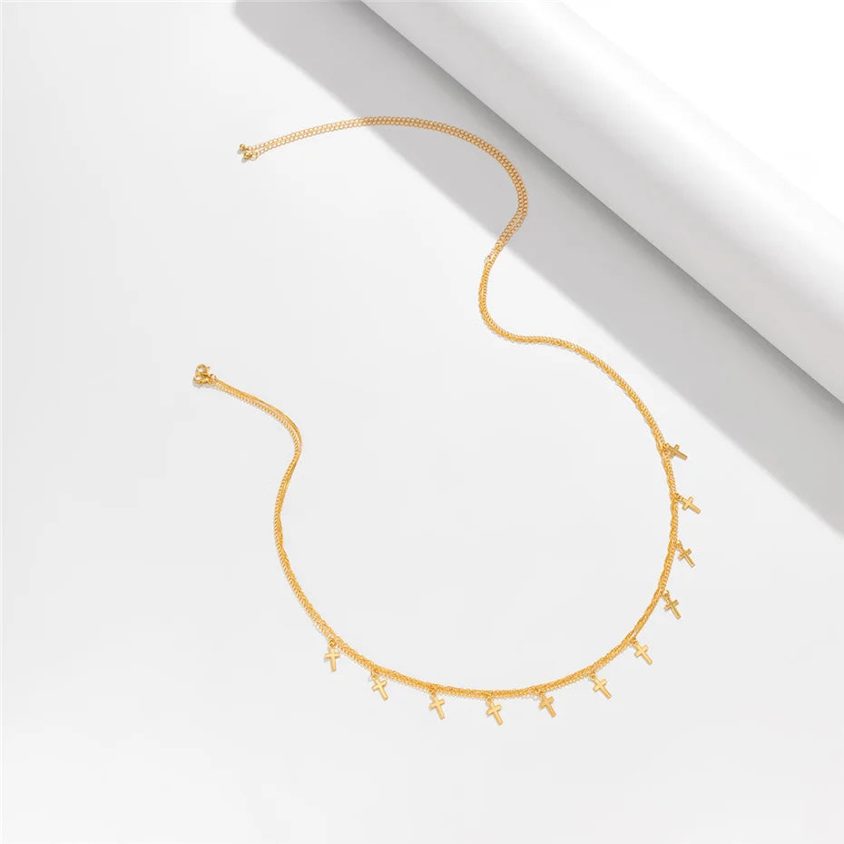 Y2K Retro Cross Belly Chain - Perfect for 90s and Y2K Summer Outfits