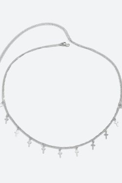 Y2K Retro Cross Belly Chain - Perfect for 90s and Y2K Summer Outfits