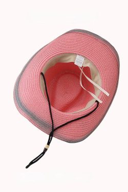 Y2K Retro Disco Cowgirl Hat - Adjustable Star Print for Trendy 90s and Y2K Outfits