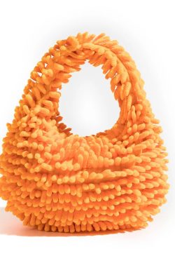 Y2K Retro Rainbow Plush Handbag - Perfect for 90s and Y2K Outfits