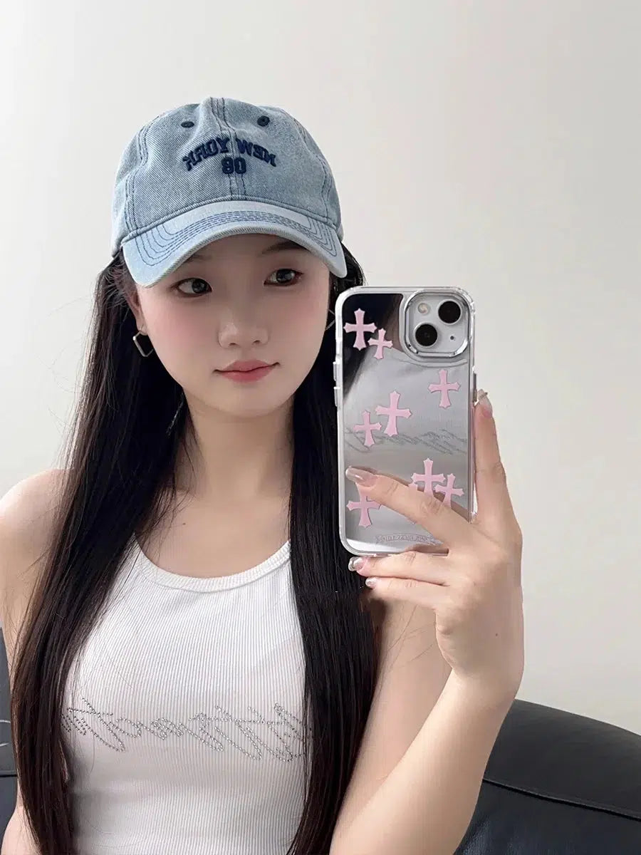 Y2K Retro Reflective Phone Case - Perfect for 90s and Y2K Fashion Outfits