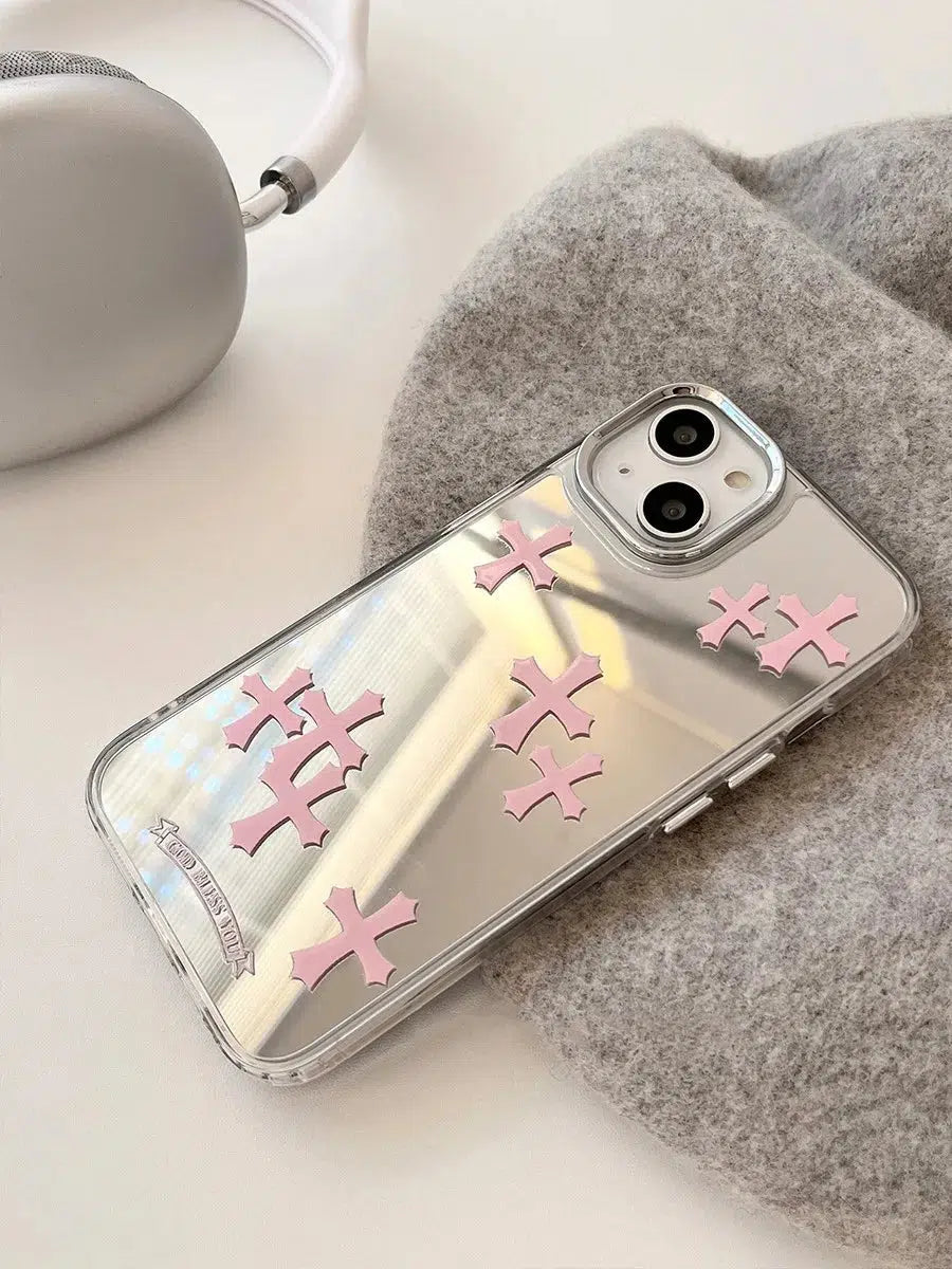 Y2K Retro Reflective Phone Case - Perfect for 90s and Y2K Fashion Outfits