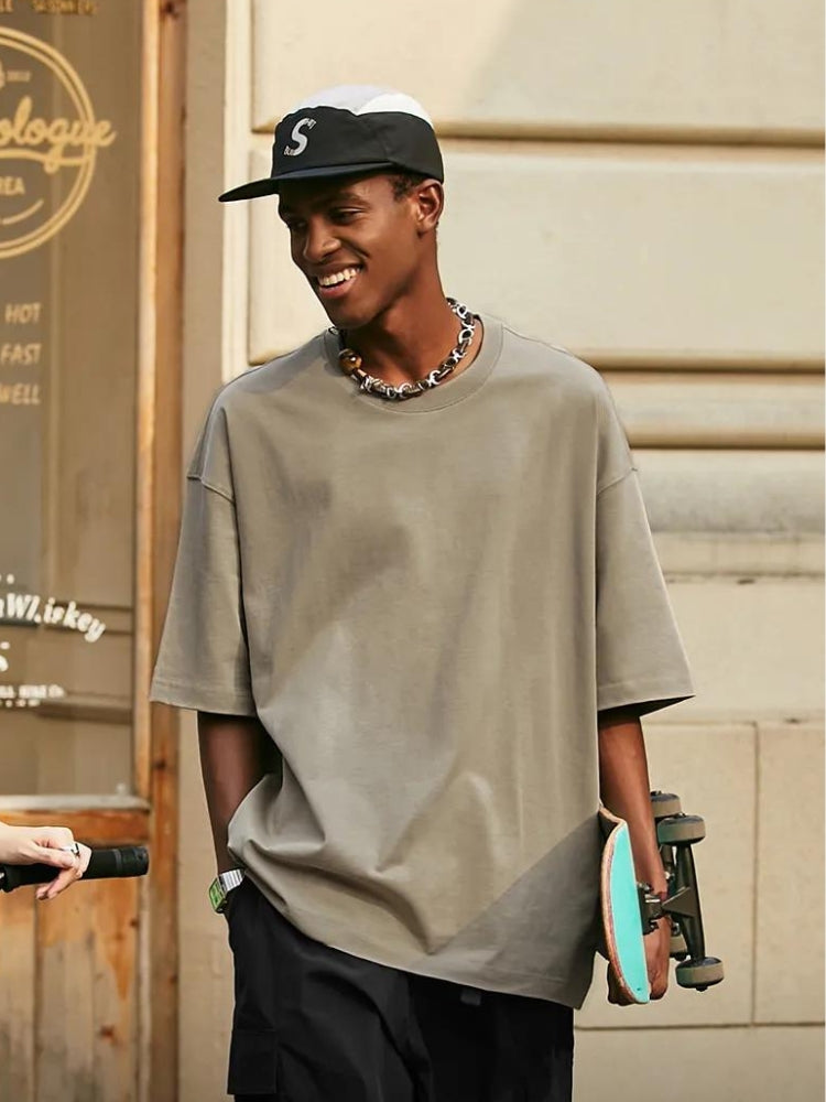 Y2K Retro Skater Casual Basic Tee - Perfect for 90s and Y2K Summer Outfits