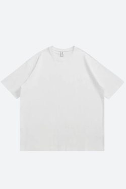 Y2K Retro Skater Casual Basic Tee - Perfect for 90s and Y2K Summer Outfits