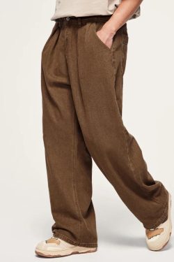 Y2K Retro Skater Wide Leg Denim Jeans - Perfect for 90s and Y2K Outfits