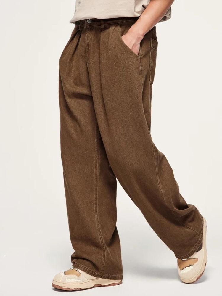Y2K Retro Skater Wide Leg Denim Jeans - Perfect for 90s and Y2K Outfits