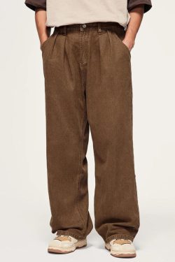 Y2K Retro Skater Wide Leg Denim Jeans - Perfect for 90s and Y2K Outfits