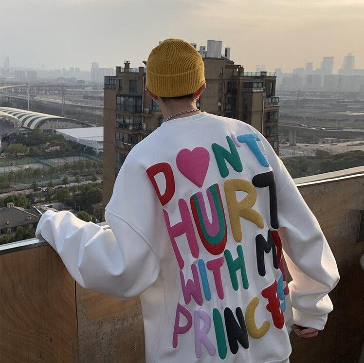 Y2K Retro Soft Boy Printed Sweatshirt - Perfect for 90s and Grunge Outfits