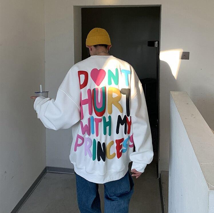 Y2K Retro Soft Boy Printed Sweatshirt - Perfect for 90s and Grunge Outfits