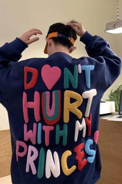 Y2K Retro Soft Boy Printed Sweatshirt - Perfect for 90s and Grunge Outfits