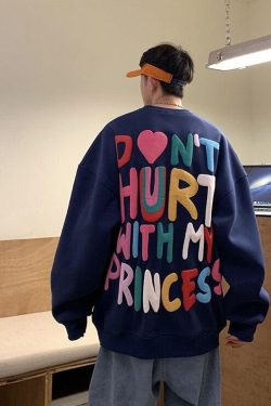 Y2K Retro Soft Boy Printed Sweatshirt - Perfect for 90s and Grunge Outfits