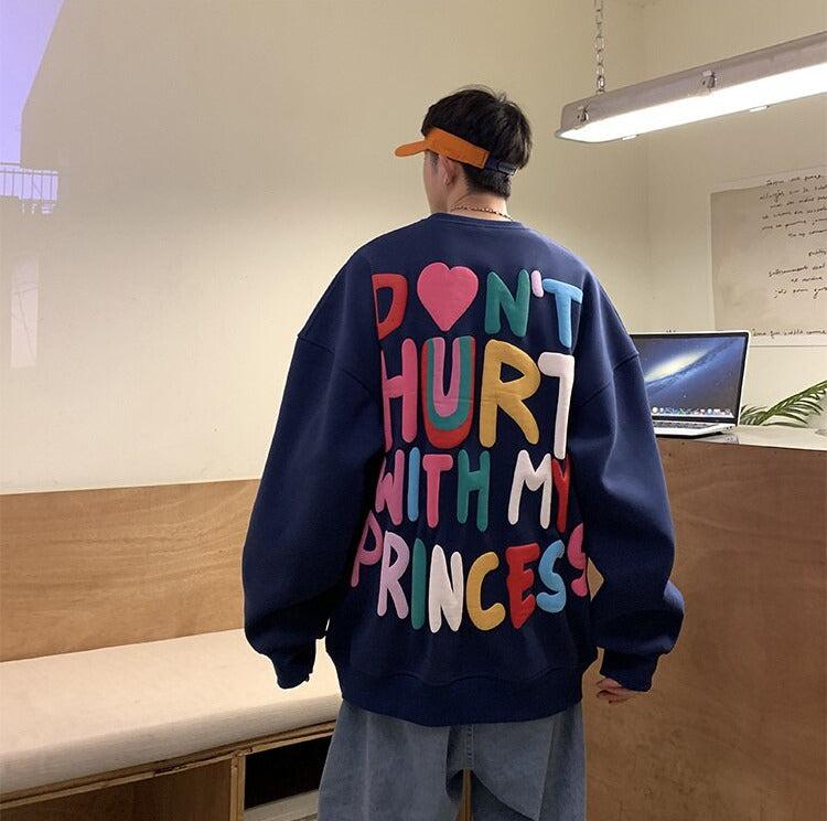 Y2K Retro Soft Boy Printed Sweatshirt - Perfect for 90s and Grunge Outfits