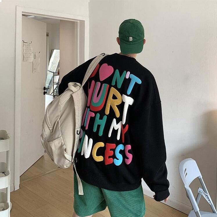Y2K Retro Soft Boy Printed Sweatshirt - Perfect for 90s and Grunge Outfits