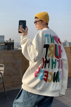 Y2K Retro Soft Boy Printed Sweatshirt - Perfect for 90s and Grunge Outfits