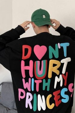 Y2K Retro Soft Boy Printed Sweatshirt - Perfect for 90s and Grunge Outfits