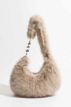 Y2K Retro Soft Girl Fluffy Bag - Perfect for 90s and Y2K Summer Outfits