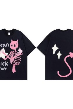 Y2K Retro Star Tee - Perfect for 90s and Y2K Summer Outfits