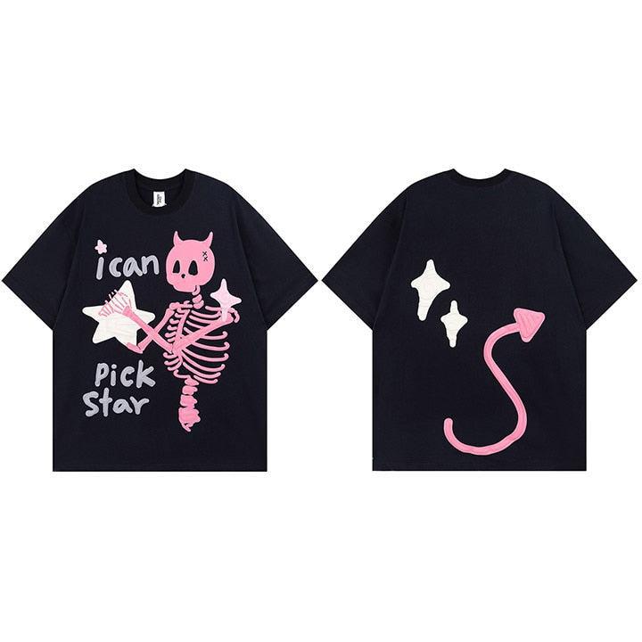 Y2K Retro Star Tee - Perfect for 90s and Y2K Summer Outfits