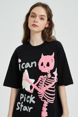 Y2K Retro Star Tee - Perfect for 90s and Y2K Summer Outfits