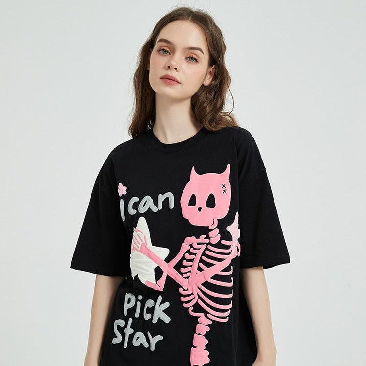 Y2K Retro Star Tee - Perfect for 90s and Y2K Summer Outfits