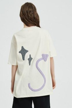 Y2K Retro Star Tee - Perfect for 90s and Y2K Summer Outfits