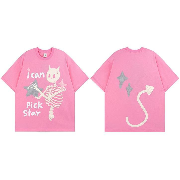 Y2K Retro Star Tee - Perfect for 90s and Y2K Summer Outfits