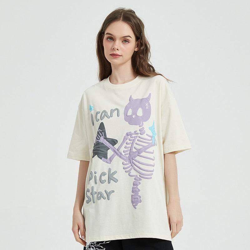 Y2K Retro Star Tee - Perfect for 90s and Y2K Summer Outfits