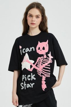 Y2K Retro Star Tee - Perfect for 90s and Y2K Summer Outfits