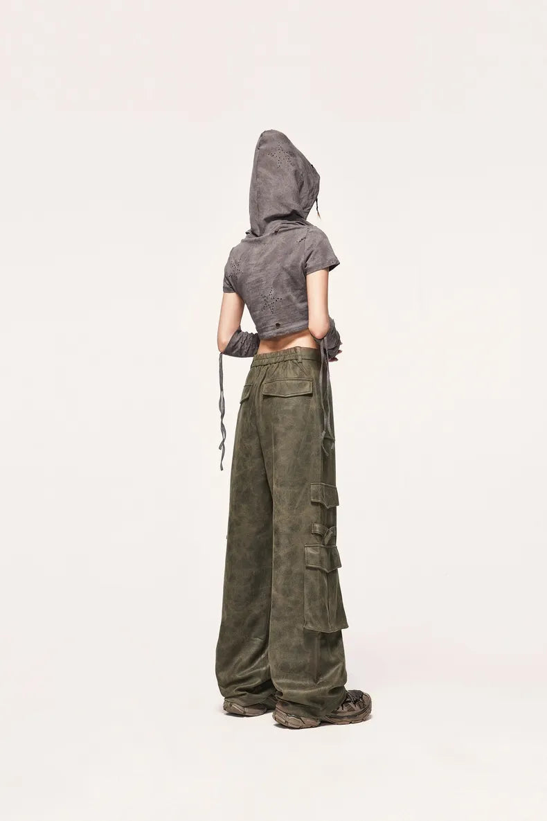 Y2K Safari Cargo Pants - Retro Style 90s Fashion Grunge Outfits