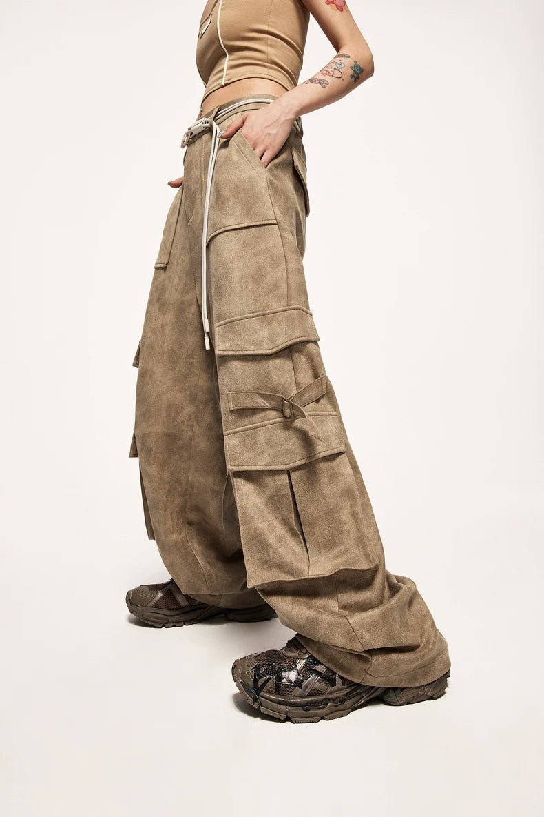 Y2K Safari Cargo Pants - Retro Style 90s Fashion Grunge Outfits