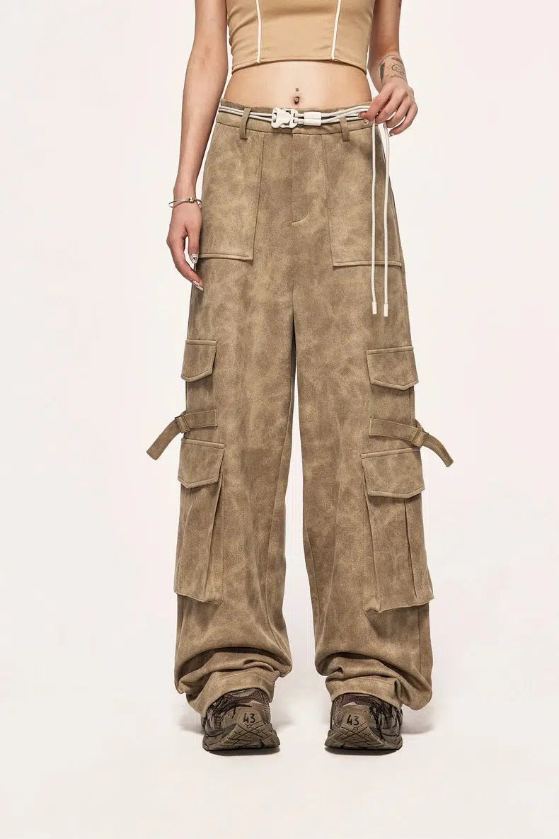 Y2K Safari Cargo Pants - Retro Style 90s Fashion Grunge Outfits