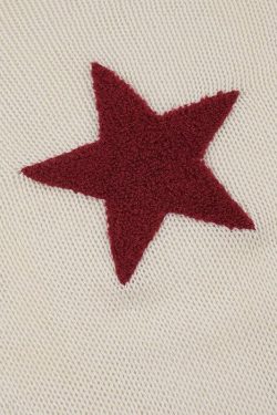 Y2K Star Embroidery Knitted Top - Retro 90s Fashion Grunge Style