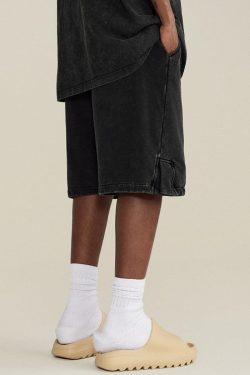 Y2K Summer Drawstring Waist Loose Shorts - Retro 90s Fashion Grunge Outfits