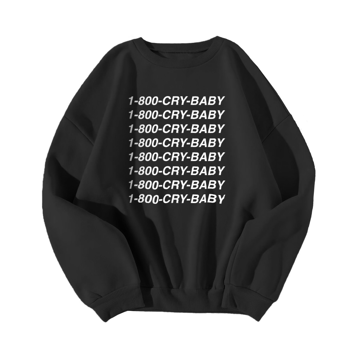 1-800-CRY-BABY Sweatshirt - Y2K Grunge, 90s Fashion, Retro Style, Pastel Goth,