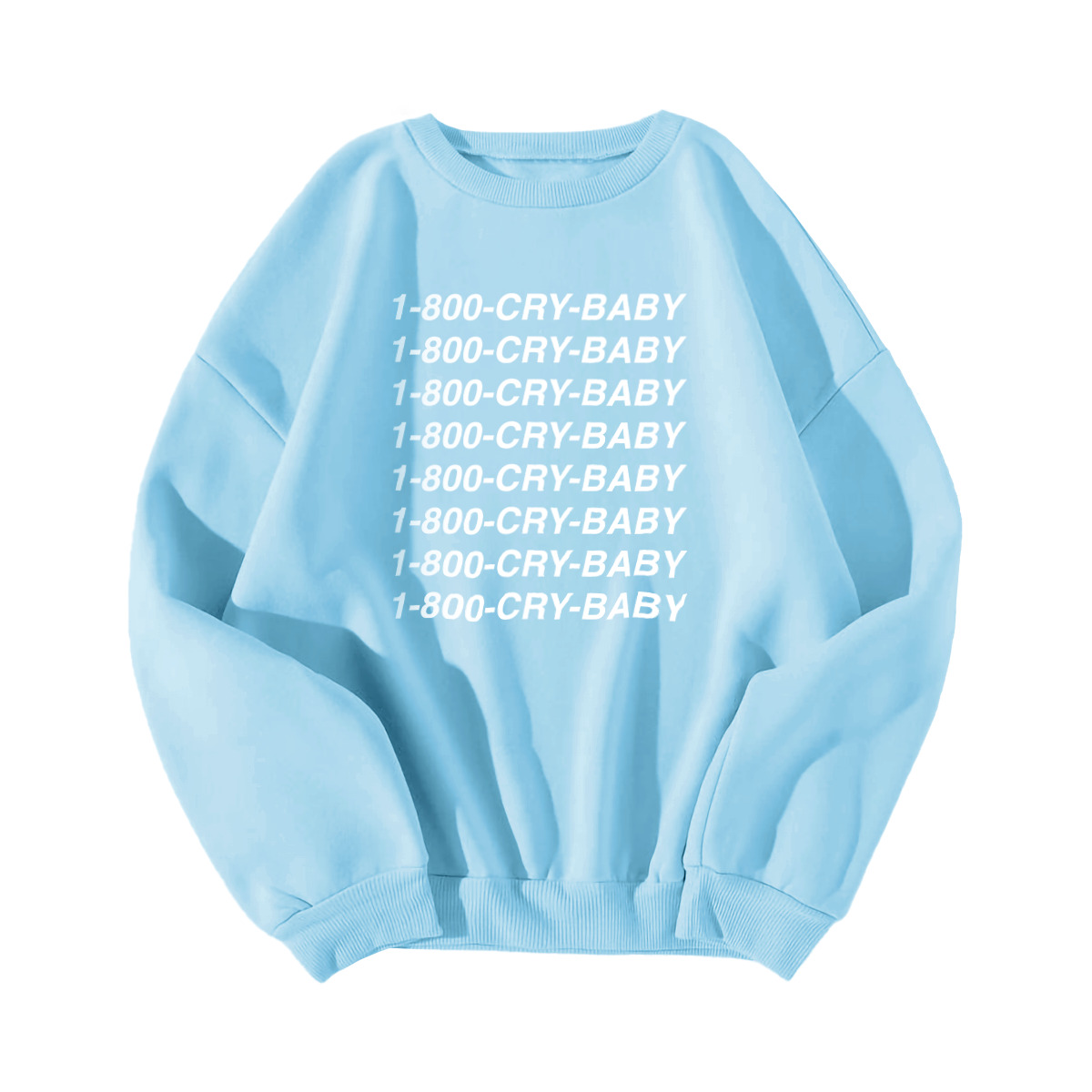 1-800-CRY-BABY Sweatshirt - Y2K Grunge, 90s Fashion, Retro Style, Pastel Goth,