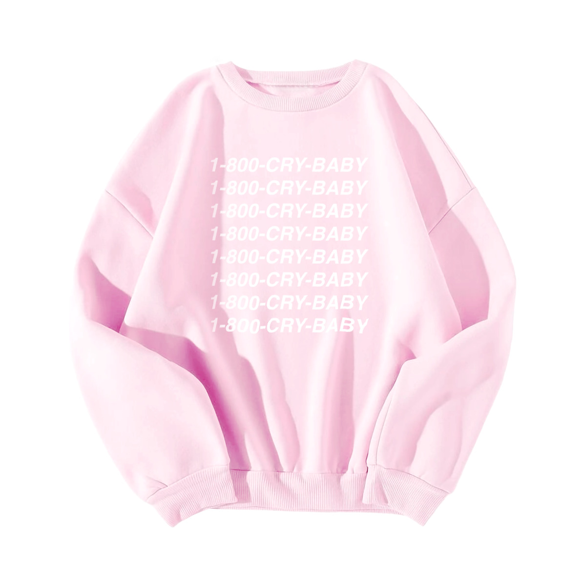 1-800-CRY-BABY Sweatshirt - Y2K Grunge, 90s Fashion, Retro Style, Pastel Goth,
