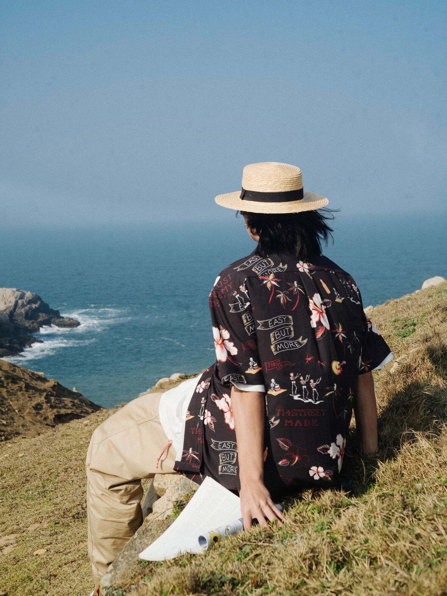 714street 'Luau' Button-Up Shirt - Y2K Summer, 90s Grunge, Retro Hip Hop, Pastel Goth Fashion